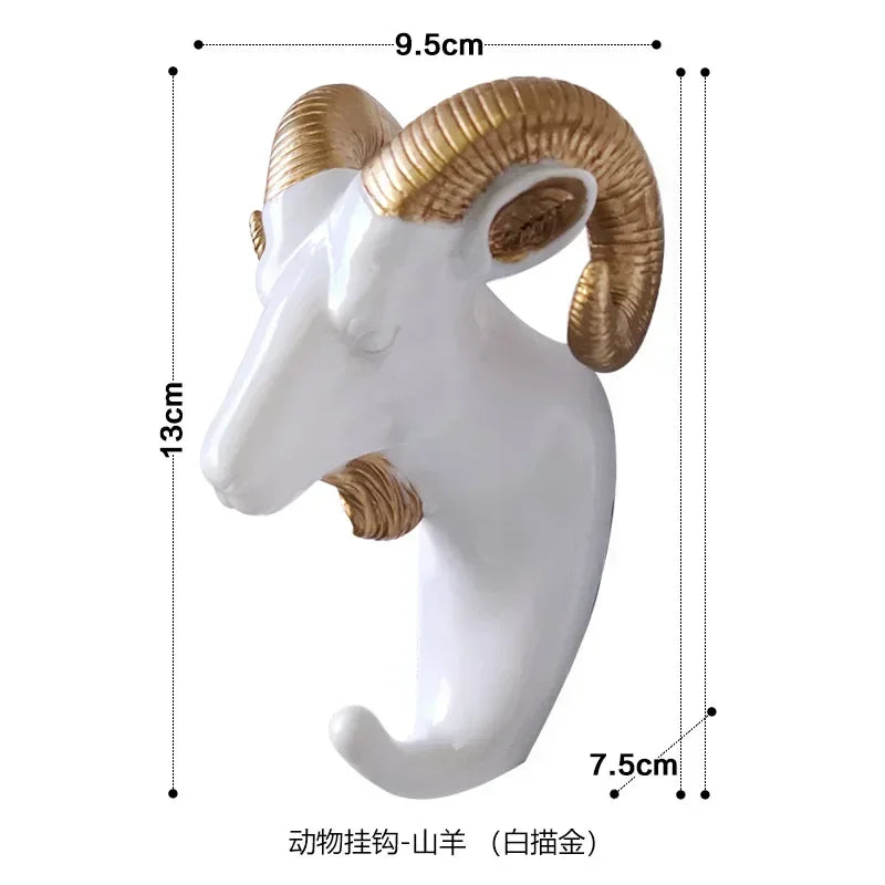 Patère murale animaux