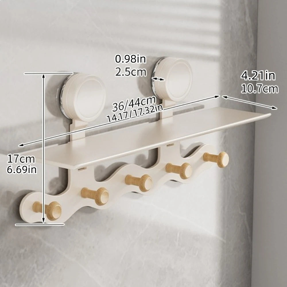 Grand porte manteau mural design blanc