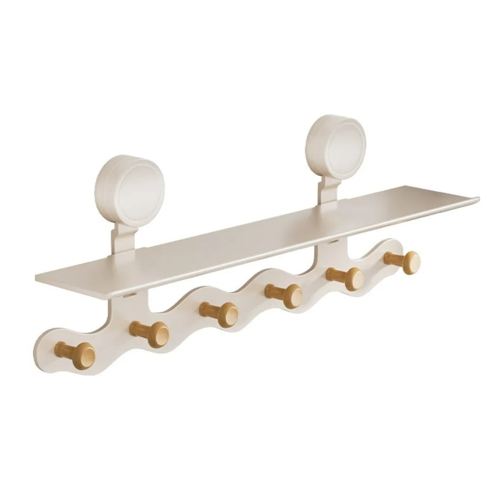 Grand porte manteau mural design blanc