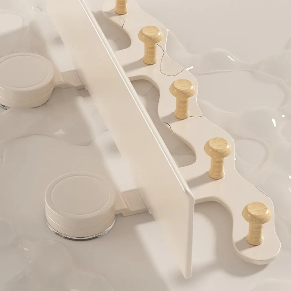 Grand porte manteau mural design blanc